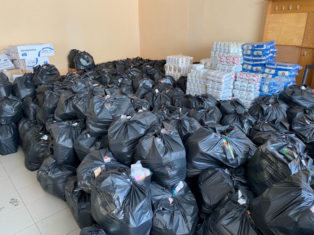 Donations were also much needed in Ukraine in September 8